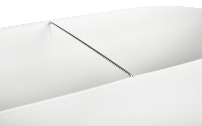 greenville terrase 60cm roues blanc